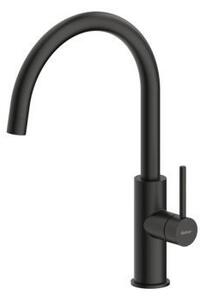 Miscelatore NABER NAMOR 5 in NERO OPACO con bocca fissa girevole / Miscelatore da cucina / Miscelatore monocomando