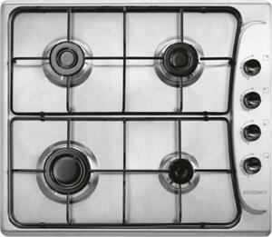 Zerowatt Piano Cottura 4 Fuochi a Gas 60 cm con Controlli Laterali colore Inox - ZHW6LCX1