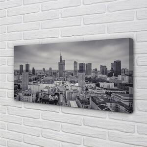 Foto quadro su tela Panorama dei grattacieli di Varsavia 100x50 cm