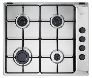 De Longhi Piano Cottura 4 Fuochi a Gas da Incasso Larghezza 60 cm colore Inox - FLI46ASV