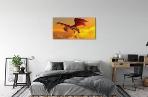 Quadro su tela Dragon Clouds Heaven 100x50 cm