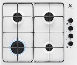 Electrolux Piano Cottura 4 Fuochi a Gas da Incasso Larghezza 60 cm colore Bianco - KGS6404W