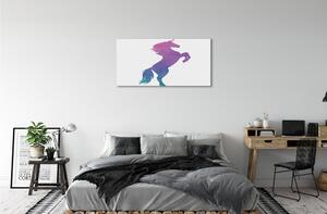 Quadro su tela Unicorno dipinto 100x50 cm