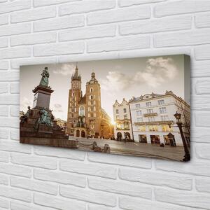 Stampa quadro su tela Chiesa monumento di Cracovia 100x50 cm