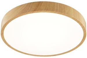 Plafoniera a LED BRILLIANT, Ø 38,5 cm, 24 W, 3000 K, 2300 lm, bianco caldo, IP20, effetto legno