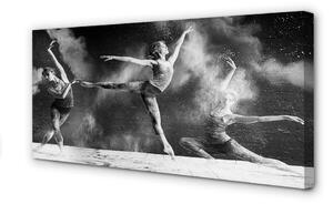Quadro stampa su tela Donne ballerine fumano 100x50 cm