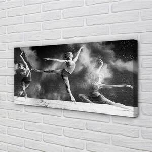 Quadro stampa su tela Donne ballerine fumano 100x50 cm