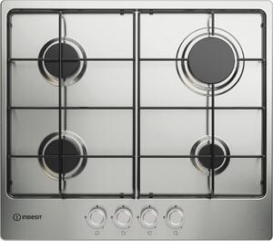 Indesit Piano Cottura 4 Fuochi a Gas Larghezza 58 cm in Acciaio Inox colore Inox - THP 642 IX/I 1