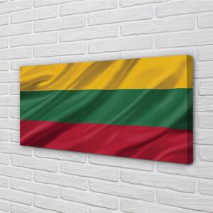 Quadro su tela Bandiera lituana 100x50 cm
