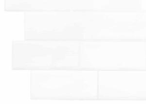 Piastrella subway 10 pcs Bianco 29 x 21 cm Poliuretano e PET