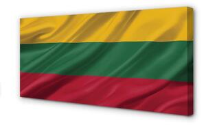 Quadro su tela Bandiera lituana 100x50 cm