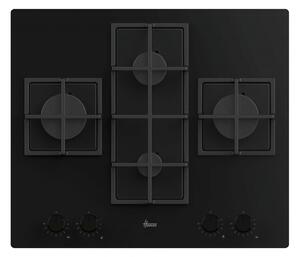 Hoover Piano Cottura 4 Fuochi a Gas Larghezza 60 cm in Vetro colore Nero - HVG6DC5B H-HOB 500 GAS