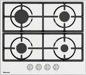 Hisense Piano Cottura 4 Fuochi a Gas Larghezza 60 cm in Ghisa colore Acciaio Inox - GM643XHFCI