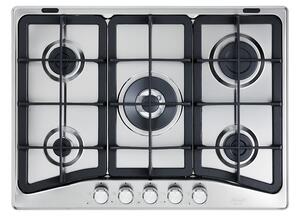 De Longhi Piano Cottura 5 Fuochi a Gas 70 cm colore Inox Professional - PFI 57 GH