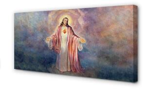 Quadro su tela Gesù 100x50 cm