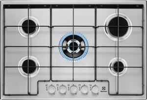 Electrolux Piano Cottura 5 Fuochi a Gas 75 cm (1 Bruciatore Wok) in Acciaio Inox colore Inox - EGS7534X Slim Profile 2.0