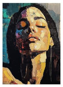 Quadro con elementi dipinti a mano 70x100 cm Vivian – Styler