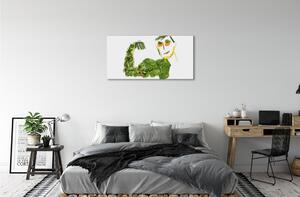 Stampa quadro su tela Un personaggio delle verdure 100x50 cm