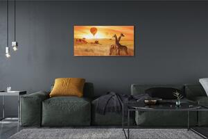Stampa quadro su tela Balloons Heaven Giraffe 100x50 cm