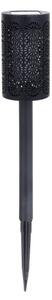 Set da 4 lampade solari a LED DECOR, 1,2V 150 mAh, 3000K, 39 cm, IP44, nero