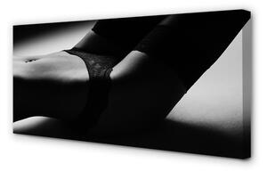 Quadro su tela Donna della pancia 100x50 cm