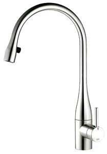 KWC Eve 3, miscelatore per lavello, cromo, con illuminazione LED, alta pressione