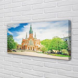 Quadro su tela Cattedrale di Cracovia 100x50 cm