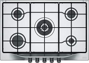 Franke Piano Cottura 5 Fuochi a Gas da Incasso 75 cm (1 Bruciatore Tripla Corona) colore Inox - 106.0183.224