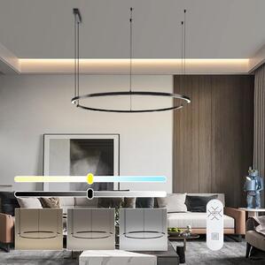 Immax NEO 07329L - Lampada a sospensione LED dimmerabile con cavo FINO 72W/230V 120 cm nero Tuya+telecomando