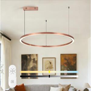 Immax NEO 07327L - Lampadario LED dimmerabile a cavo FINO 55W/230V 80 cm oro rosa Tuya+telecomando
