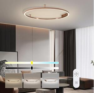 Immax NEO 07326-80C-LED Plafoniera dimmerabile FINO LED/55W/230V 80 cm Tuya rosa oro + telecomando