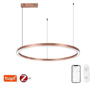 Immax NEO 07327L - Lampadario LED dimmerabile a cavo FINO 55W/230V 80 cm oro rosa Tuya+telecomando