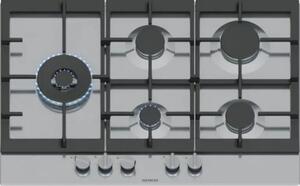 Siemens Piano Cottura 5 Fuochi a Gas Larghezza 75 cm (1 Bruciatore Wok) in Acciaio Inox colore Inox - EC7A5SI90 iQ500