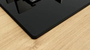 Bosch Piano Cottura 5 Fuochi a Gas Larghezza 75 cm (1 Bruciatore Wok) in Vetro colore Nero - PPQ7A6I40 Serie 6