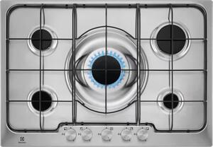 Electrolux Piano Cottura 5 Fuochi a Gas Larghezza 75 cm colore Inox - PX750XV