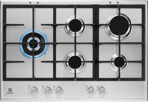 Electrolux Piano Cottura 5 Fuochi a Gas Larghezza 75 cm in Acciaio Inox colore acciaio Inox - KGS7566S2X