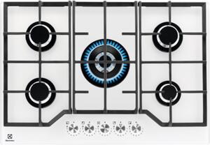 Electrolux Piano Cottura 5 Fuochi a Gas Larghezza 75 cm Piano colore Bianco - KGG75362W