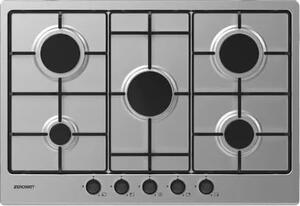 Zerowatt Piano Cottura 5 Fuochi a Gas Larghezza 75 cm in Acciaio Inox colore Inox - ZHW7CX/1
