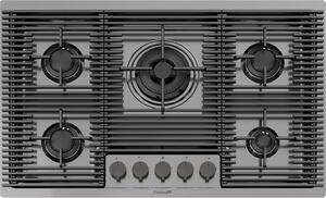 FOSTER Piano Cottura 5 Fuochi a Gas Larghezza 80 cm Piano Inox colore Canna di Fucile - 7682 006 Milanello Gun Metal