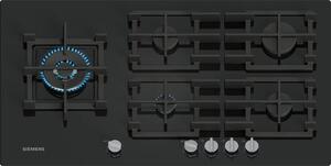 Siemens Piano Cottura 5 Fuochi a Gas Larghezza 91 cm (1 Bruciatore Wok) in Vetro colore Nero - EP9A6MI40 IT iQ500