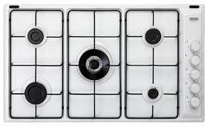 De Longhi Piano Cottura 5 Fuochi a Gas Larghezza 86 cm Smaltato colore Bianco - FLB 59 DD