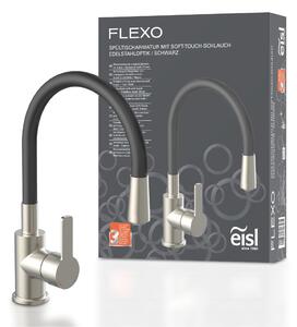 Rubinetto da cucina eisl FLEXO, rubinetto da cucina flessibile con funzione di risparmio idrico, rubinetto da cucina