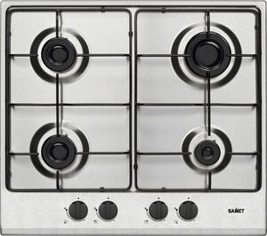 Samet Piano Cottura a Gas 4 Fuochi 60 cm Materiale Acciaio Inox colore Inox - Circe260IX