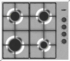 Samet Piano Cottura a Gas 4 Fuochi 60 cm Materiale Acciaio Inox colore Inox - Ariane202460IX