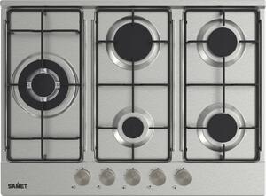 Samet Piano Cottura a Gas 5 Fuochi 70 cm Materiale Acciaio Inox colore Inox - Ercole270IX