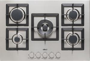 ELLECI Piano Cottura a Gas 5 Fuochi 75 cm colore Inox - PIAP751INCS