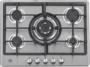 La Germania Piano Cottura a Gas 5 Fuochi 70 cm Materiale Acciaio Inox colore Inox - P705CLAGXV