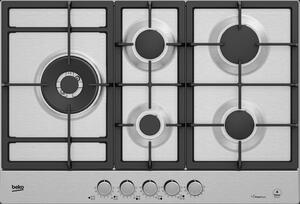 Beko Piano Cottura a Gas 5 Fuochi 75 Cm colore Inox - HIAL75226SXE