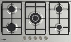 Samet Piano Cottura a Gas 5 Fuochi 90 cm Materiale Acciaio Inox colore Inox - Apollo290IX