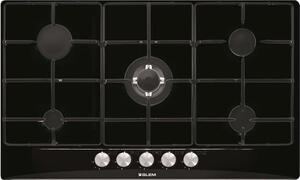 Glem Gas Piano Cottura a Gas 5 Fuochi 86 Cm colore Nero - GT955BK